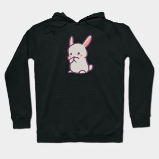 Cute Shy Blushing Bunny Rabbit Hoodie